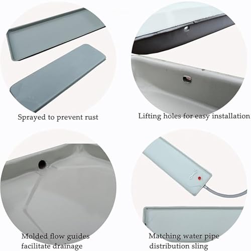 Air Conditioner Drip Tray Condensate Drain Pan with Flexible Hose - Image 5