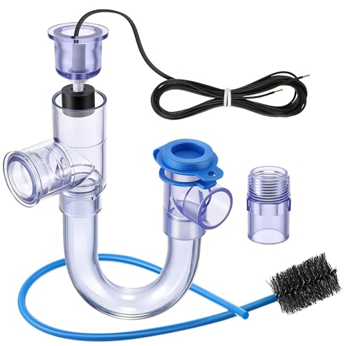 1 Pack 3/4" Condensate Trap with Built in Overflow Switch, Clear - Image 2