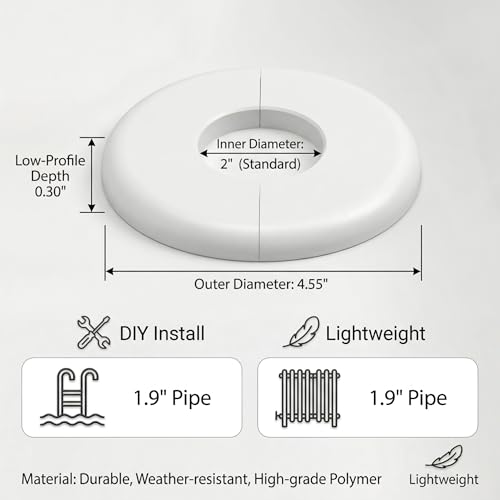 Pool Escutcheon Plates/Pool Ladder Cover Plate/Pool Trim Rings - Image 3