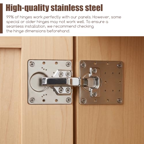 60PCS Cabinet Hinge Repair Plate, Stainless Steel Hinge | Home Repair - Image 6