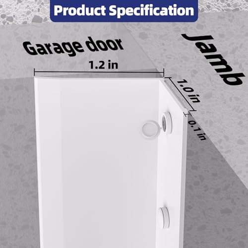 Garage Door Top and Side Seal, 36 FT x 2.2", White - Image 3