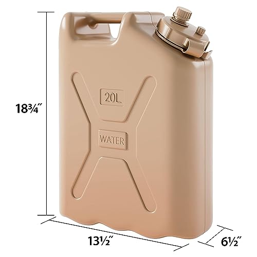Scepter 2 Pack Military Style Water Container for Camping, Sand - Image 4