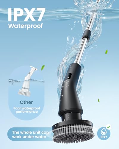 Electric Spin Scrubber, Power Shower Cleaning Brush - Image 4