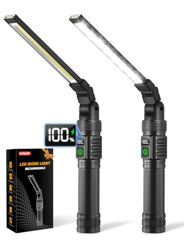 2Pack Magnetic Work Light, Christmas Tool Gifts for Men Dad - Image 2