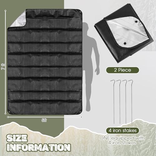 Kingdder 2 Pcs 60 x 82 Inch Heavy Duty Emergency Blankets - Image 4