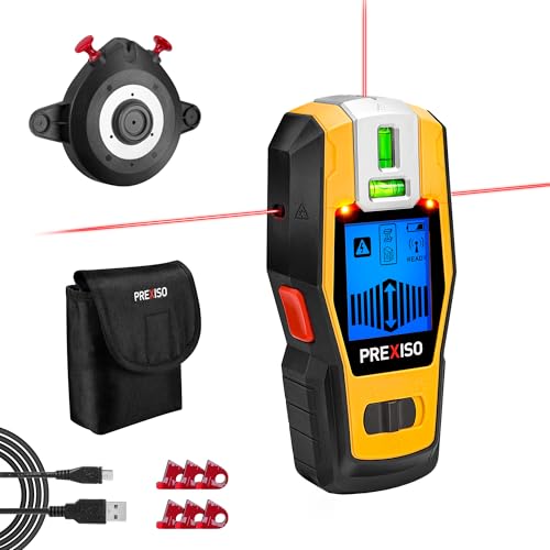 PREXISO 2-in-1 Stud Finder with Laser Level, Rechargeable Cross - Image 2