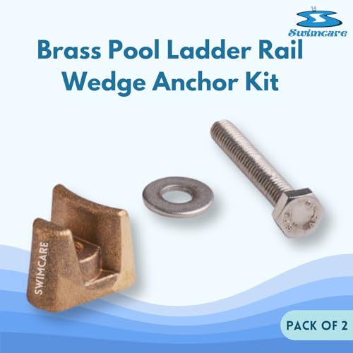 Brass Pool Ladder Rail Wedge Anchor Kit (2 Pack) – 1.06" x - Image 4