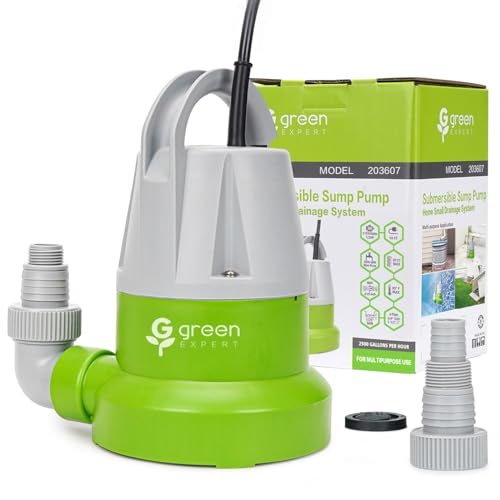 Green Expert 1/2 HP Submersible Utility Pump, 2500 GPH - Image 2