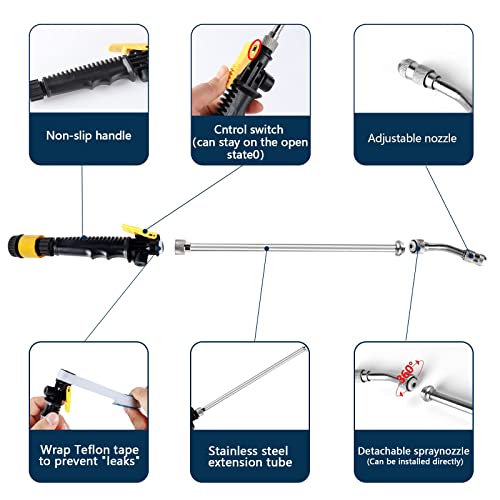 5 Pack RV Water Heater Anode Rod & Flush Wand Kit for Suburban - Image 5