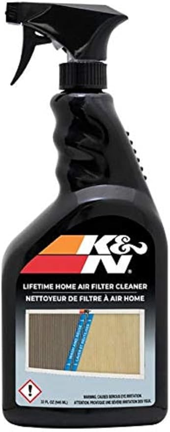 UBeesize 20x20x1 Reusable Air Filter - Washable, MERV 8,Permanent, Electrostatic & K&N HVAC Filter Cleaner: 32 Oz Spray Bottle Filter Cleaner and Refresher; Restores K&N Home