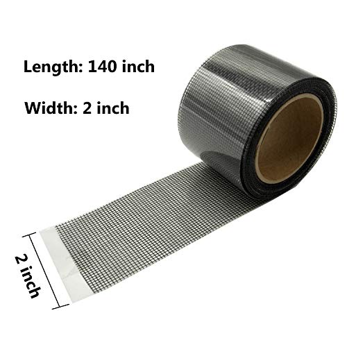 KTOJOY 2"x140" Screen Repair Kit, Door Window Screen | Home Repair - Image 5