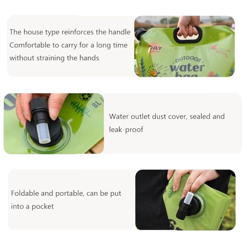 Collapsible Water Storage Bag - 8L Leakproof Portable - Image 4