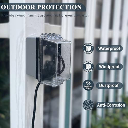 Universal Weatherproof Electrical Outlet Cover with Lock, Baby - Image 4