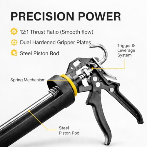 112 Series Manual Caulking Gun - 29 oz Cartridge | Home Repair - Image 5