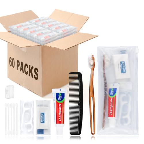 60 Pack Bulk Disposable Toothbrush Kit, Individually Wrapped - Image 2
