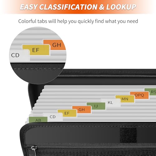 Accordion File Organizer with 13 Pockets Fireproof - Image 7