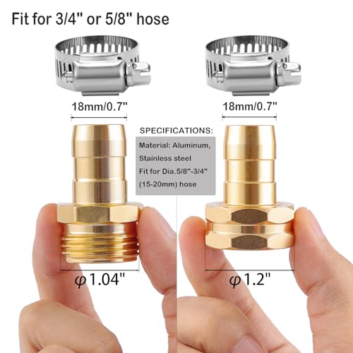 Garden Hose Repair Connector Kit, Fit for 3/4" or 5/8" | Home Repair - Image 3