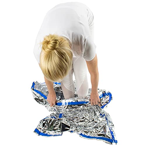 HealthyLine Emergency Mylar Thermal Sleeping Bag, 10-Pack - Image 4