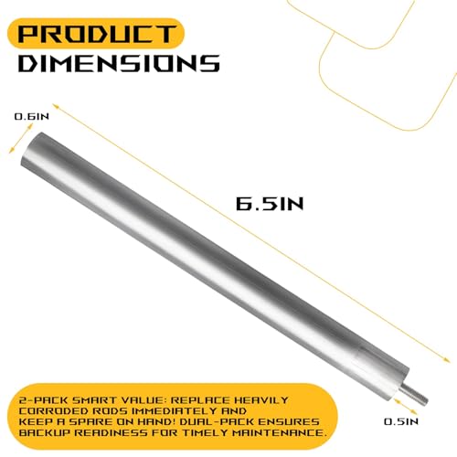 2 Pack Size 6½ Anode Rod for RV Water Heater for 3000T ES2.5 ES4 - Image 3