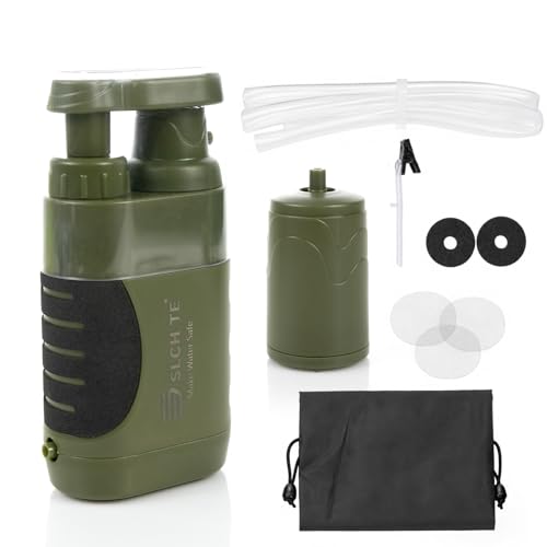 Hand Pump Water Filter, 0.01 Micron Portable Emergency Water Gear - Image 2