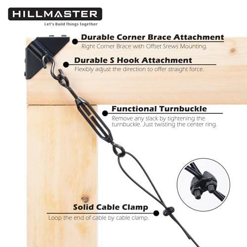 HILLMASTER Durable Anti Sag Gate Kit for Wooden Fence | Home Repair - Image 5