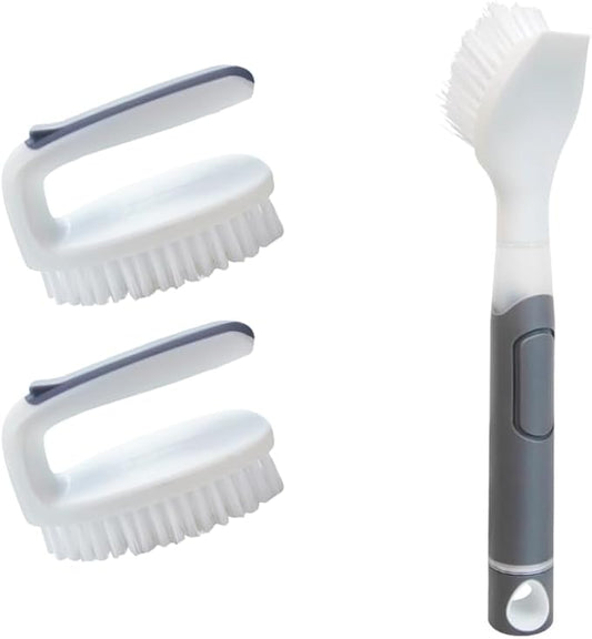 CELOX Scrub Brush 3 Pack for Kitchen, Kitchen Cleaning Brush for Pot Pan and Stove