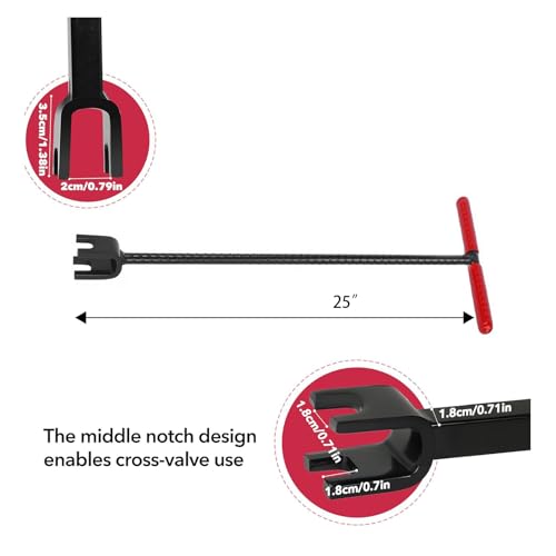 Water Meter Key 24 Inch Water Shut off Tool Red Enforced Steel - Image 3