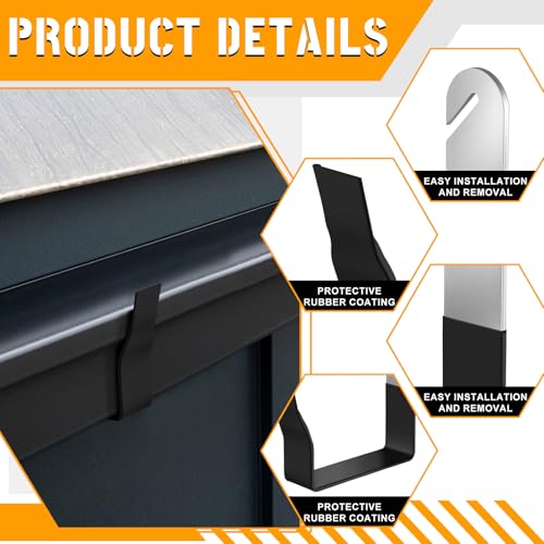 Yaocom 2 Pcs Gutter Hangers 5 Inch Gutter Brackets Kit - Image 4