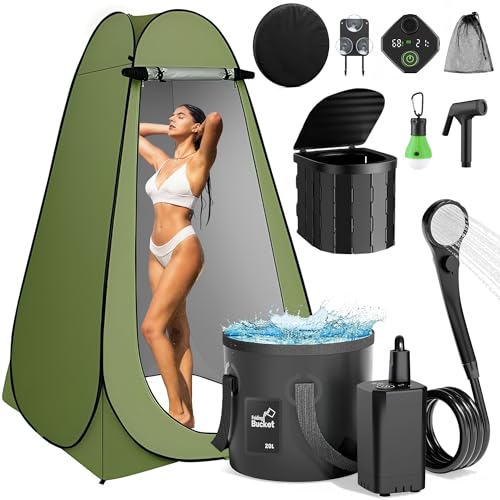 Portable Camping Shower Kit, Outdoor Camp Shower Pump - Image 2