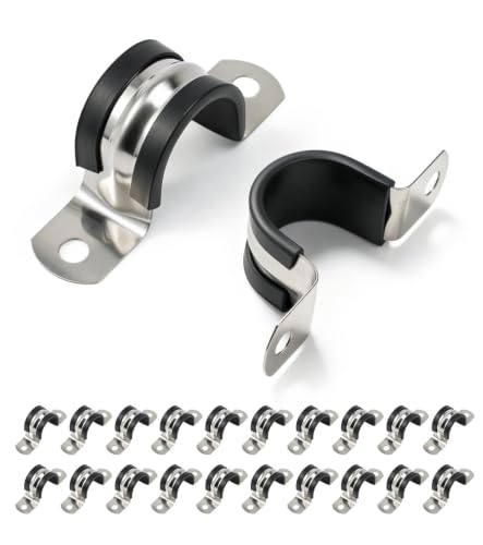 1Inch Pipe Strap U Bracket Clamp, Cushioned U Clamp for Conduit - Image 2