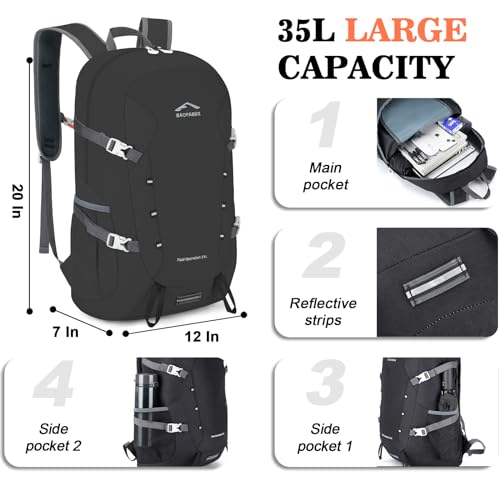 35L Ultra Lightweight Foldable Packable Hiking Backpack - Image 3
