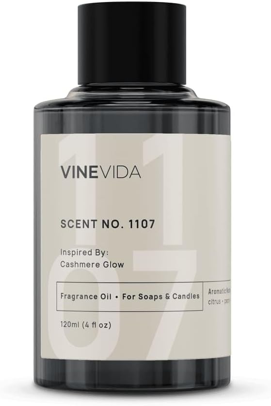 VINEVIDA [4oz] Cashmere Glow Fragrance Oil for Candle & Soap Making - USA Made Candle & Soap Scents