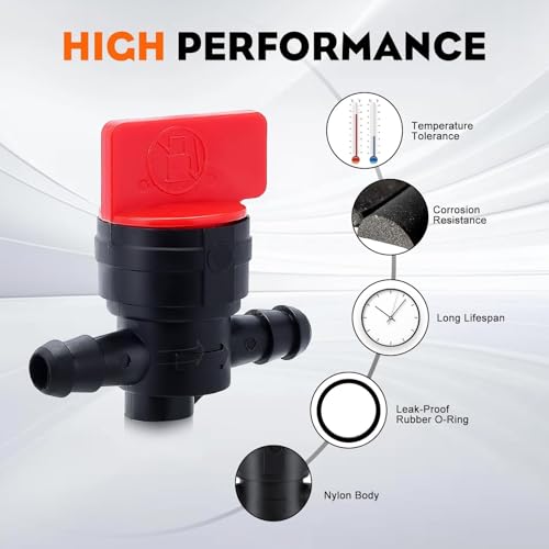HIPA 1/4" Inline Fuel Shut Off Valve for 493960 494768 698183 - Image 6