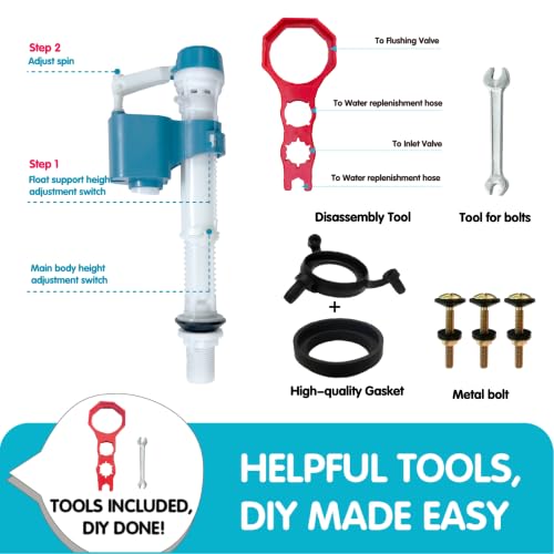 2-inch Toilet Complete Repair Kit with Tools,Dual Flush Modes - Image 6