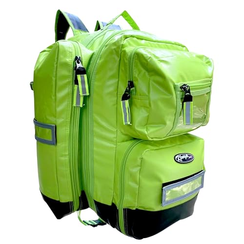 Kemp USA Ultimate EMS Backpack Neon Green Emergency - Image 2