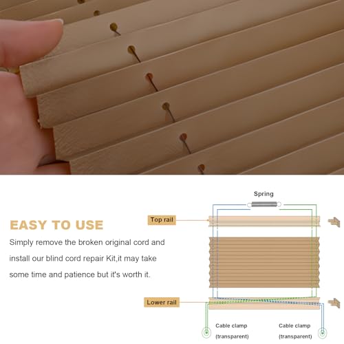 RV Blinds Repair Kit, Camper Pleated Window Blind String | Home Repair - Image 5
