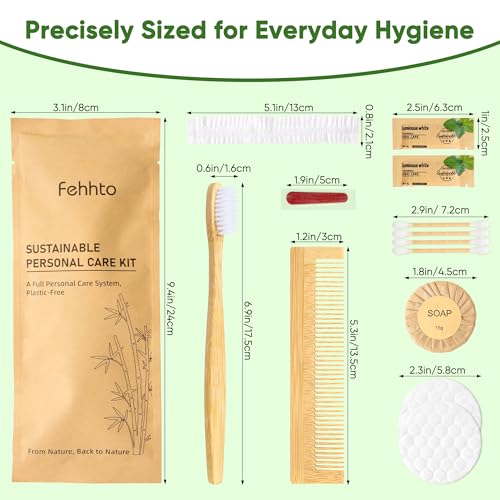 Personal Hygiene Kit Bulk 25 Sets, Travel Size Toiletry - Image 7