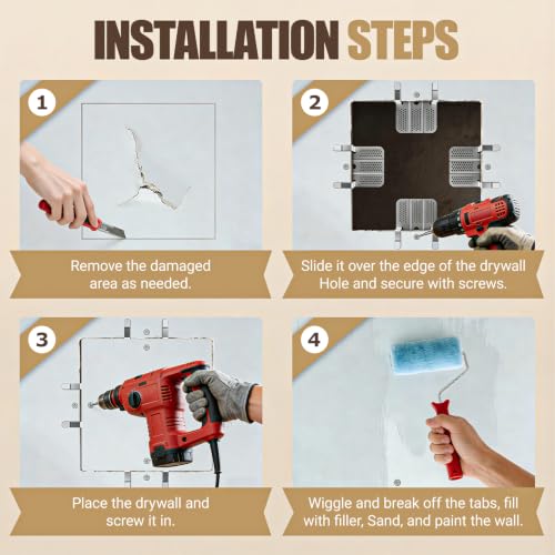 10 Pack Drywall Repair Clips, 1/2 inch and 5/8 inch | Home Repair - Image 7