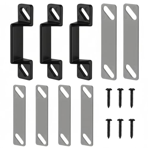 Screen Door Latch Replacement Kit for Storm Door(3,Black) - Image 2