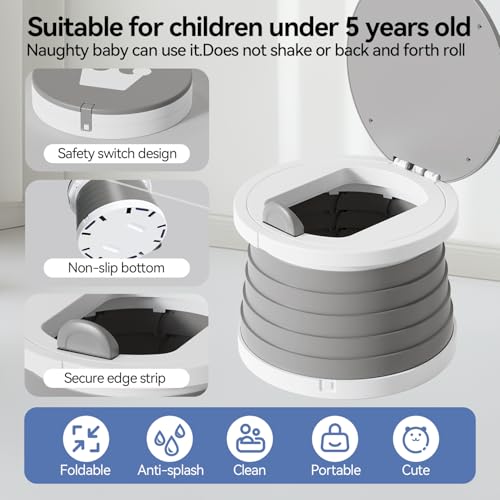 Portable Foldable Toddler Travel Potty - Medium Potty - Image 6