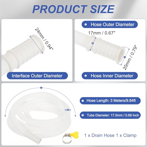 PATIKIL 9.84ft Air Conditioner Drain Kit, Universal AC | Hand Tools - Image 3