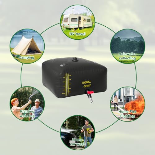 400L/106 Gal Water Bladder Tank with Water Level Indicator - Image 8