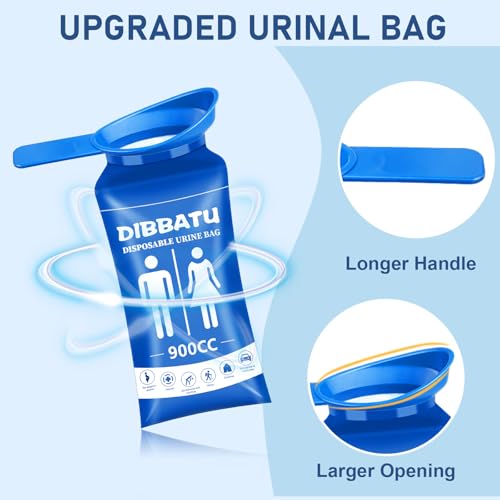 Disposable Urine Bag with Handle for Women/Men, 6/12PCS - Image 3