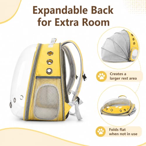 Cat Backpack Carrier Back Expandable Bubble Pet Carrier - Image 4