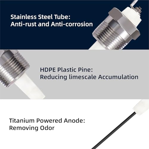 Powered Anode Rod for Water Heater, Hex-Head Titanium Electric - Image 5