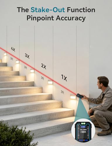 S7C Laser Measuring Tool 165FT, Red Beam Laser Measure - Image 5