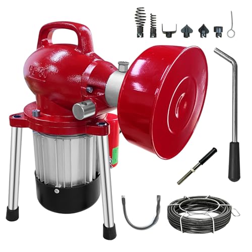 Drain Cleaner Machine 40FT, 350W 2 Cables - Image 2