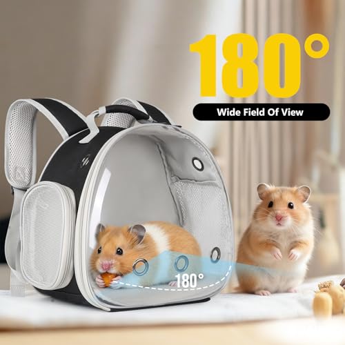 Guinea Pig Backpack, Space Capsule Bubble Window | Travel Essentials - Image 5