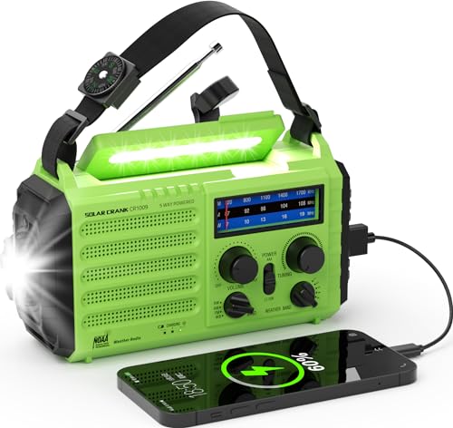 Emergency Weather Radio with NOAA Alert, Portable Solar - Image 2