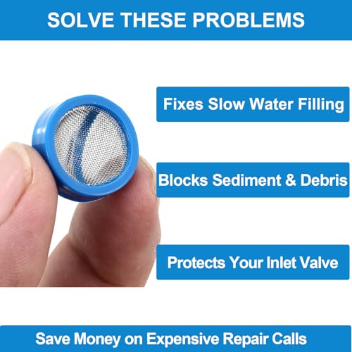4-Pack Washer Water Inlet Valve Filter Screens for Slow Water - Image 6
